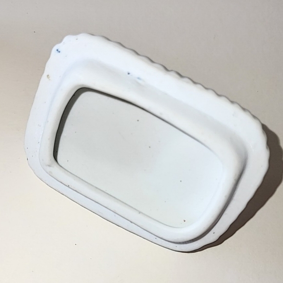 FLORAL CERAMIC TRINKET BOX or JEWELRY BOX - VINTAGE - Picture 11 of 12